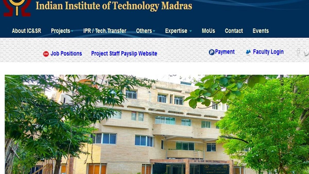 IIT, मद्रास भर्ती 2020: रिसर्च असिस्टेंट पद की वेकेंसी के लिए करें आवेदन